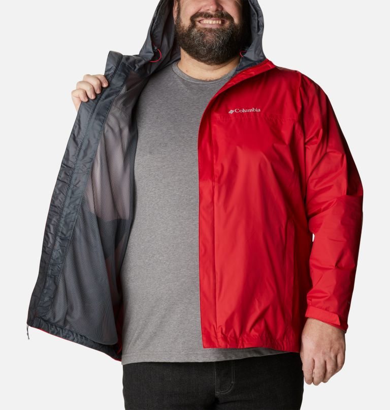 Jachete De Ploaie Columbia Watertight II Barbati Rosii | Plus Size EZZ718ASM